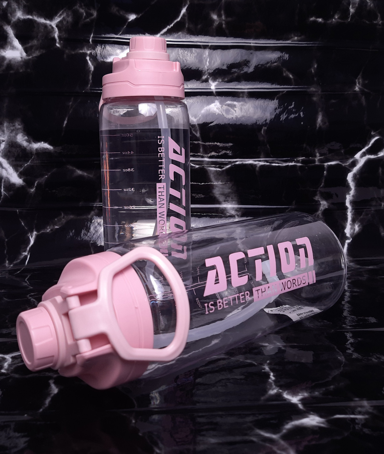 Image of Harvic 2 Liter Sports Water Bottles Sipper Fitness Workouts Outdoor Water Bottle 2000 ml Plastic Bottle (Pack of 1, Pink)