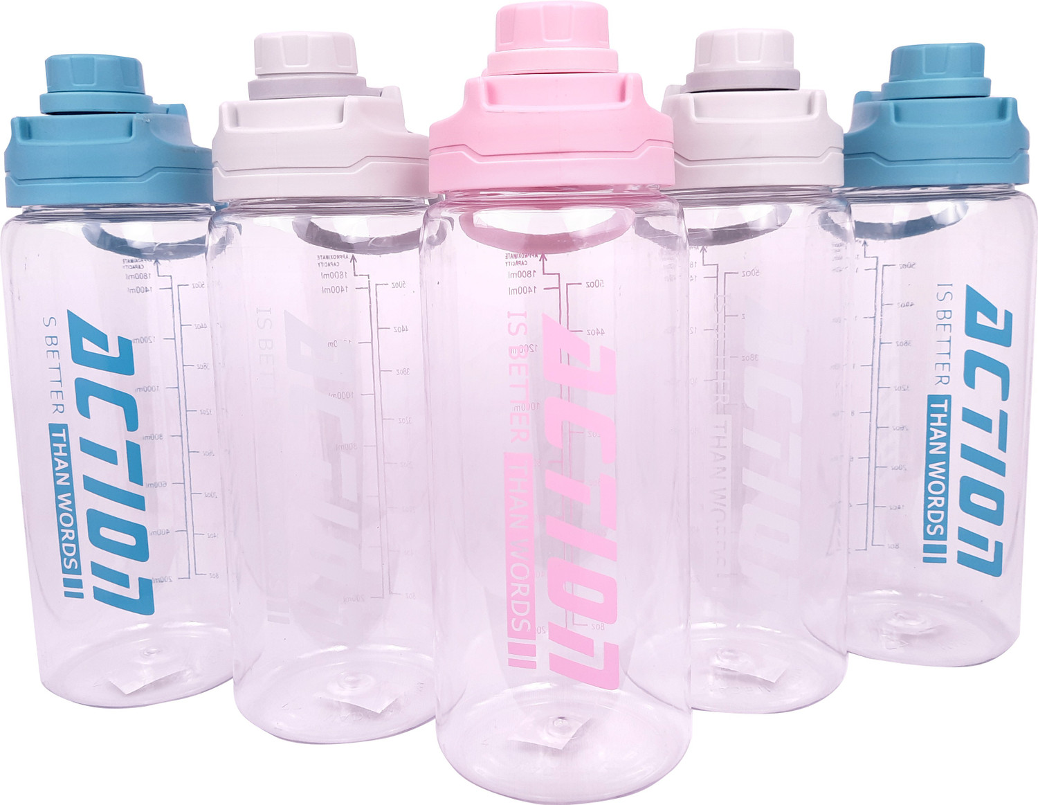 Image of Harvic 2 Liter Sports Water Bottles Sipper Fitness Workouts Outdoor Water Bottle 2000 ml Plastic Bottle (Pack of 1, Pink)