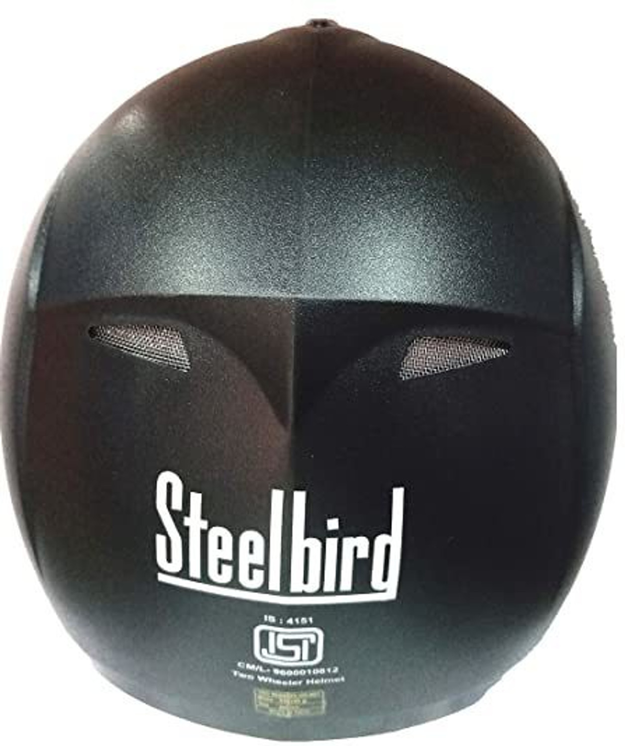 Image of Steelbird SBH-2 / ZX2 HI-QUALITY FULL FACE BLACK 60 CM Motorbike Helmet (Black)