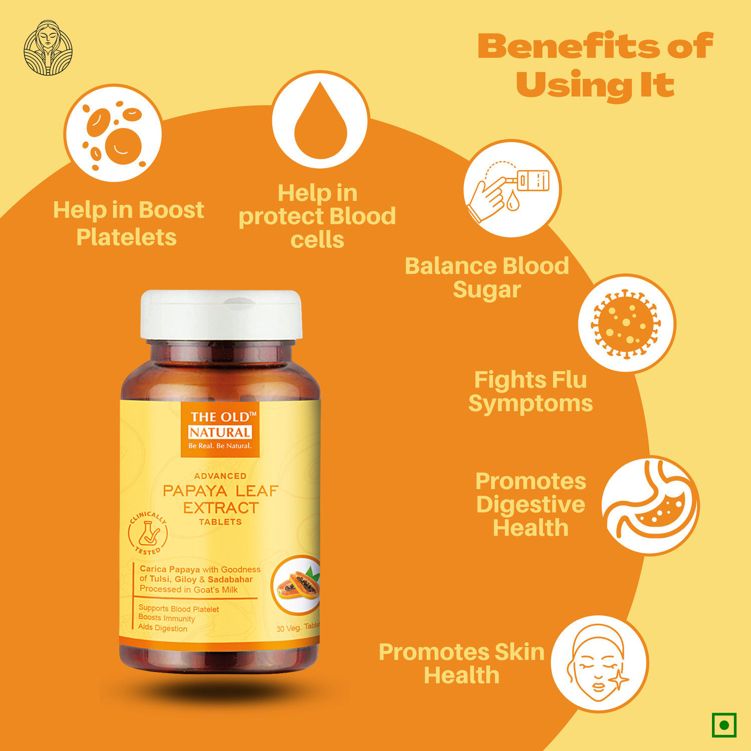 Image of The Old Natural Leaf Extract Tablets |5) (Pack of 5, 150 Tablets)