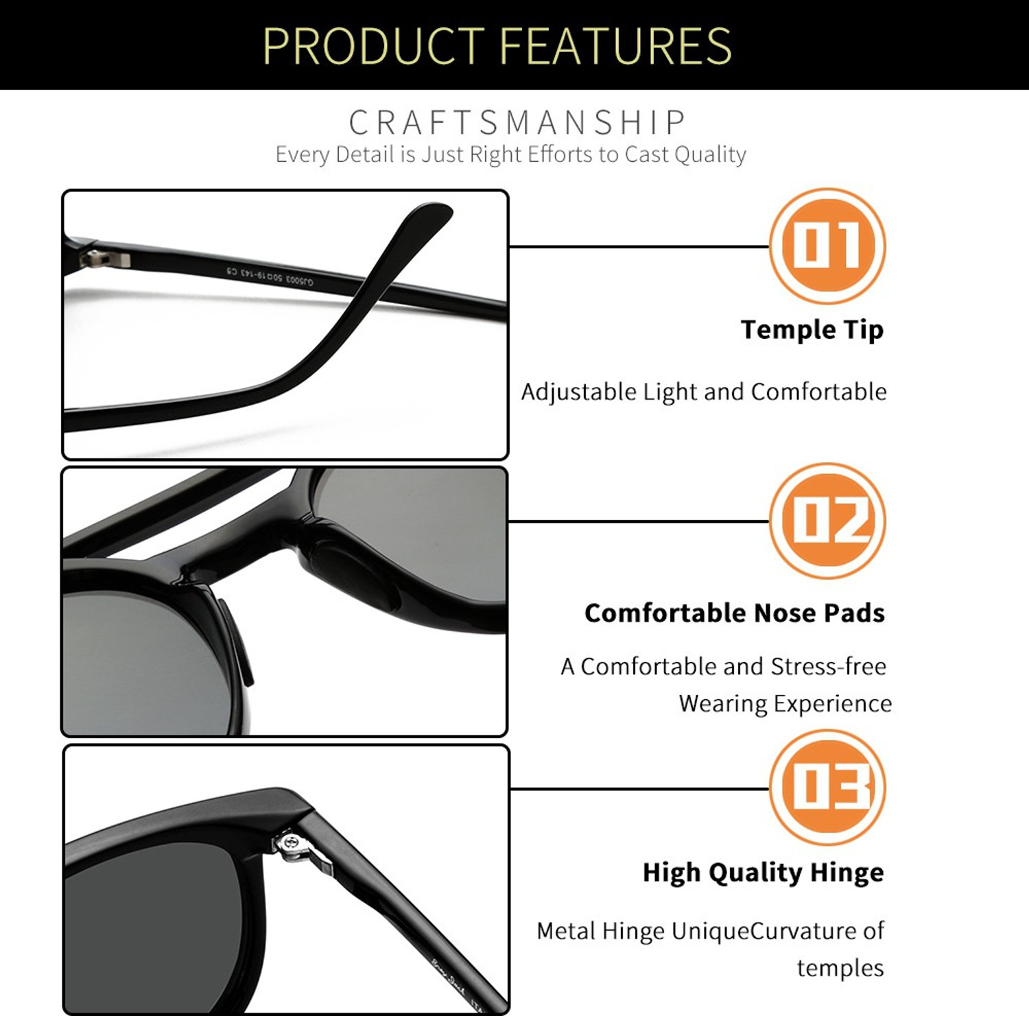 Image of Grey Jack Polarized Round Sunglasses (50) (For Men & Women, Black)