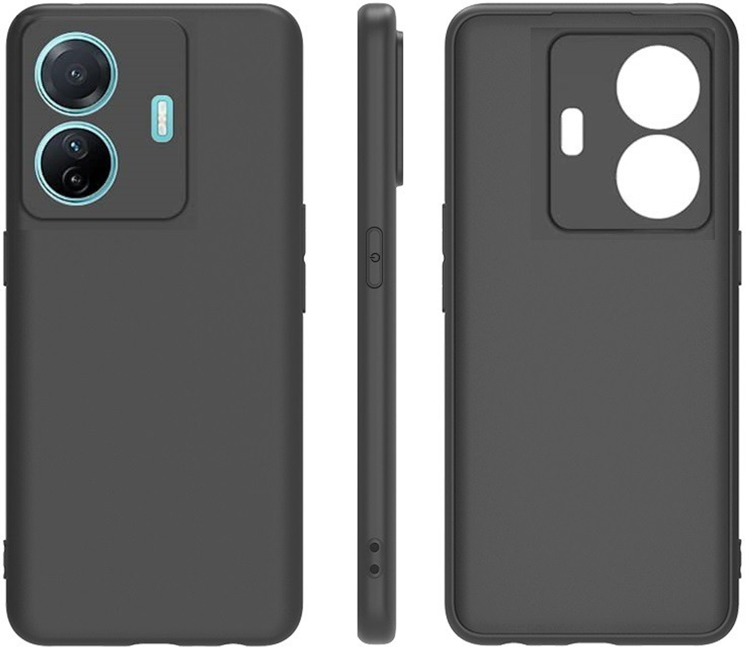 Image of Qyist Back Cover for IQOO Z6 Pro 5G |Vegan PU Leather |Deer Case| Camera Lens Protection (Grey, Shock Proof, Artificial Leather, Polycarbonate, Pack of: 1)