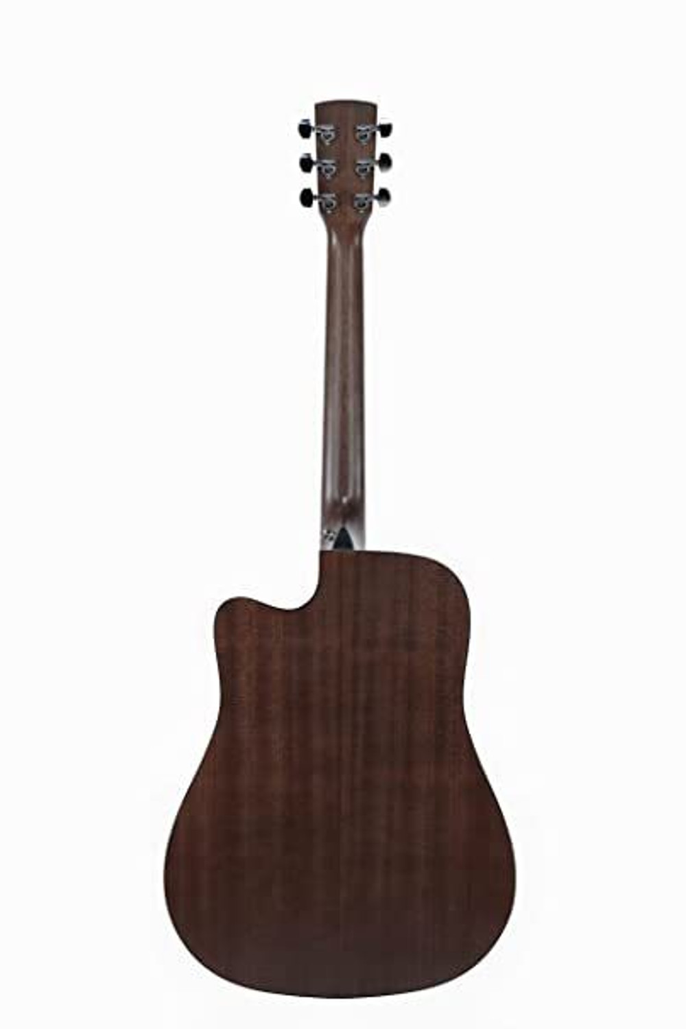 Image of SaGa SF-600C DREADNOUGHT-(Natural Wood) Acoustic Guitar Sapele Mahogany Laminate Hard Wood Right Hand Orientation (Natural)