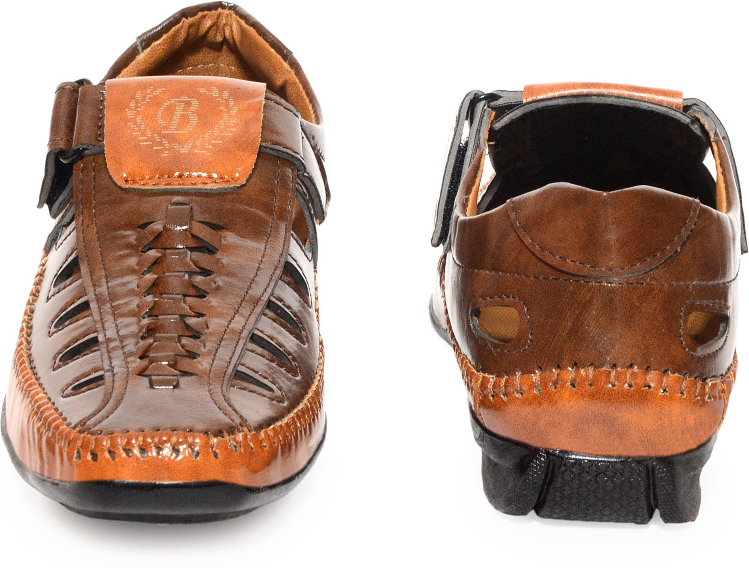 Image of ulazo Men Brown Flats Sandal Outdoors For Men (Brown)