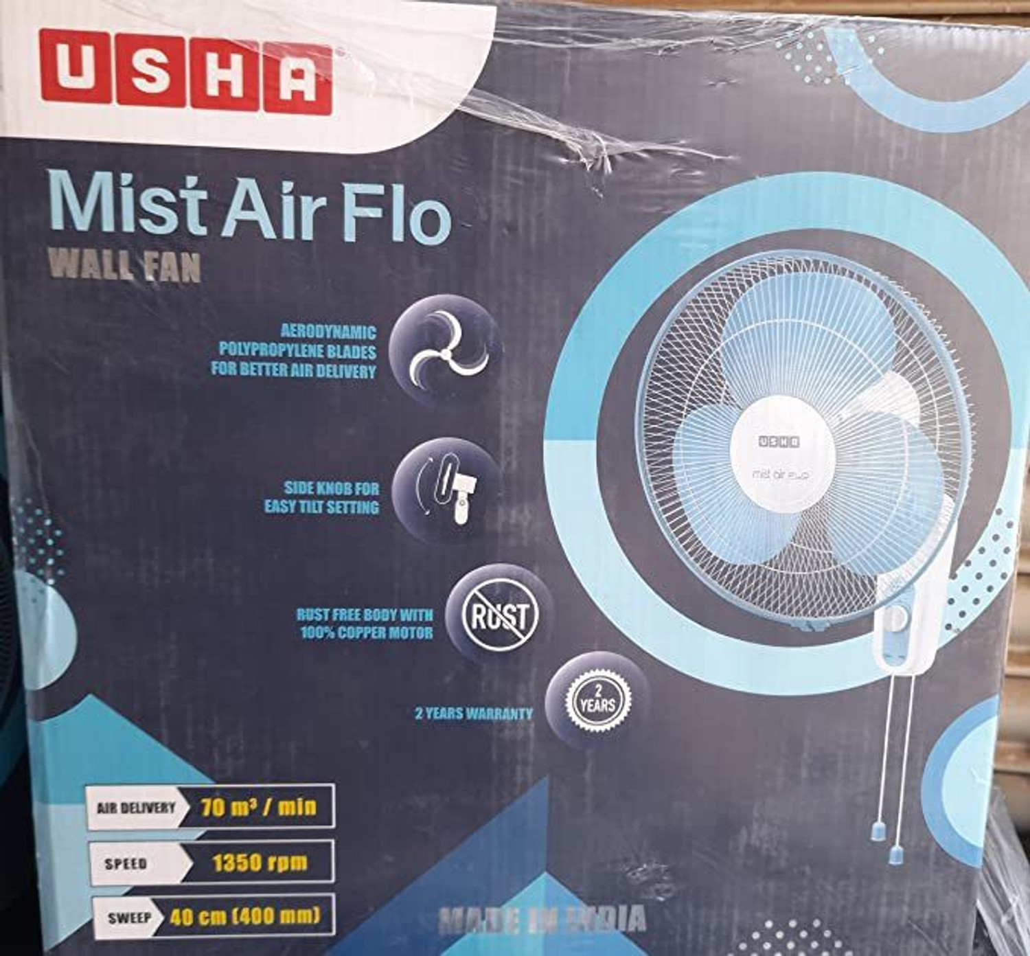Image of yogi Mist Fan with Water Tank High Speed Cooling Fan Outdoor Air Cooler Anti Dust, High Air Delivery, Silent Operation, Ultra High Speed 0.3 mm Tower Fan (4 Star | Multicolor | Pack of 1)