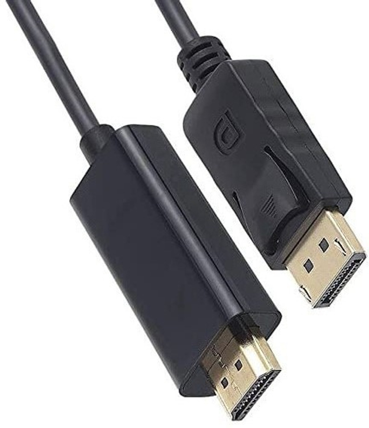 Image of BALRAMA HDMI Cable 1.7 m (DP) Display Port Male to HDMI Cable Male Port 1080P (Compatible with HDTV, Smart-TV, Projector, Laptop, Desktop, HD-Monitor, Gaming Device, Black, NA)