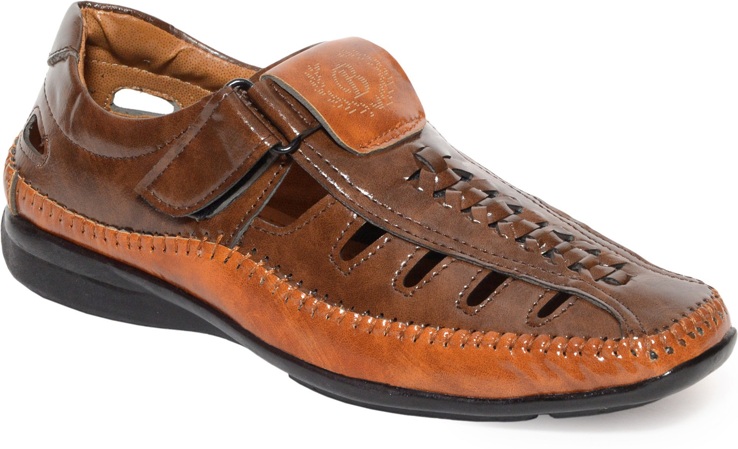 Image of ulazo Men Brown Flats Sandal Outdoors For Men (Brown)