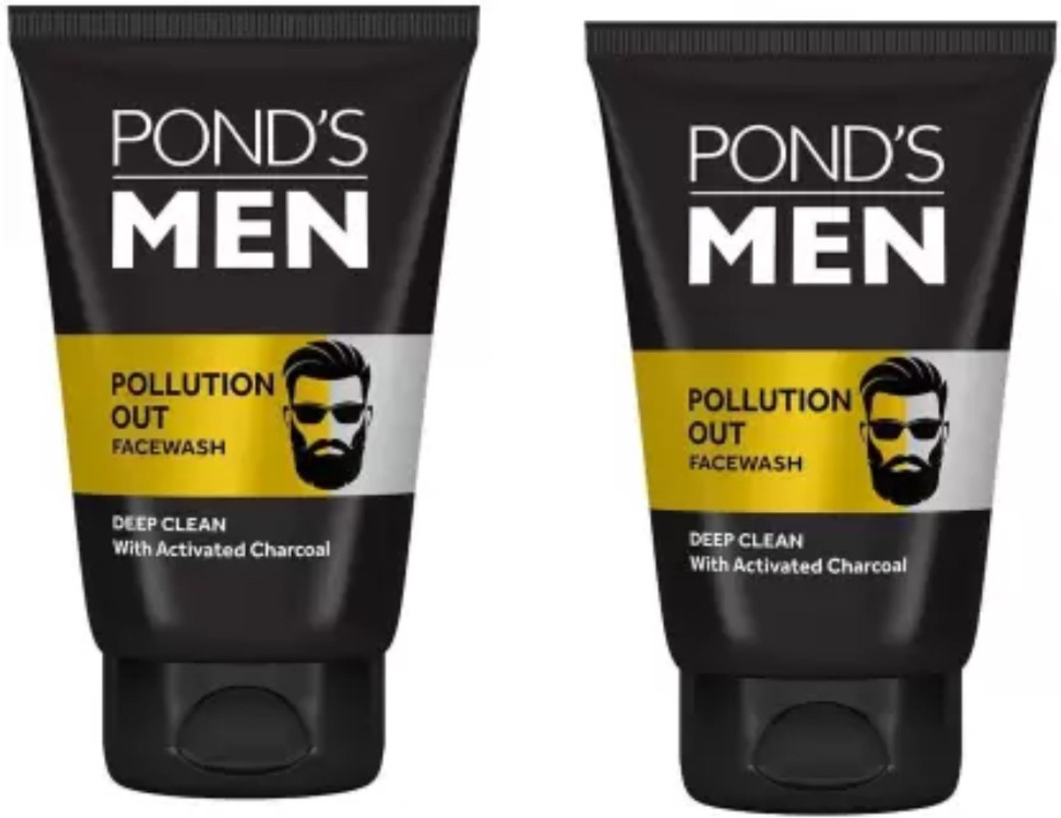 Image of POND's MENS ENERGY BRIGHT FACEWASH 50G + MENS POLLUTION OUT FACEWASH 50G Face Wash (100 g)