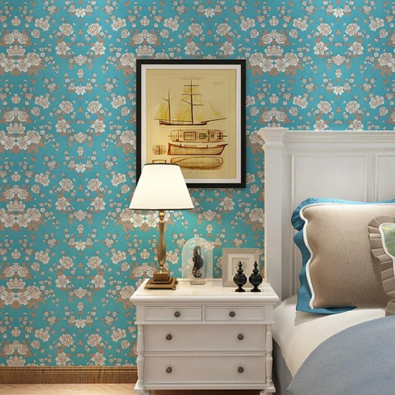 Image of WallBerry 500 cm x 40 cm Waterproof Abstract Vinyl Wallpaper (Multicolor, Pack of 2)