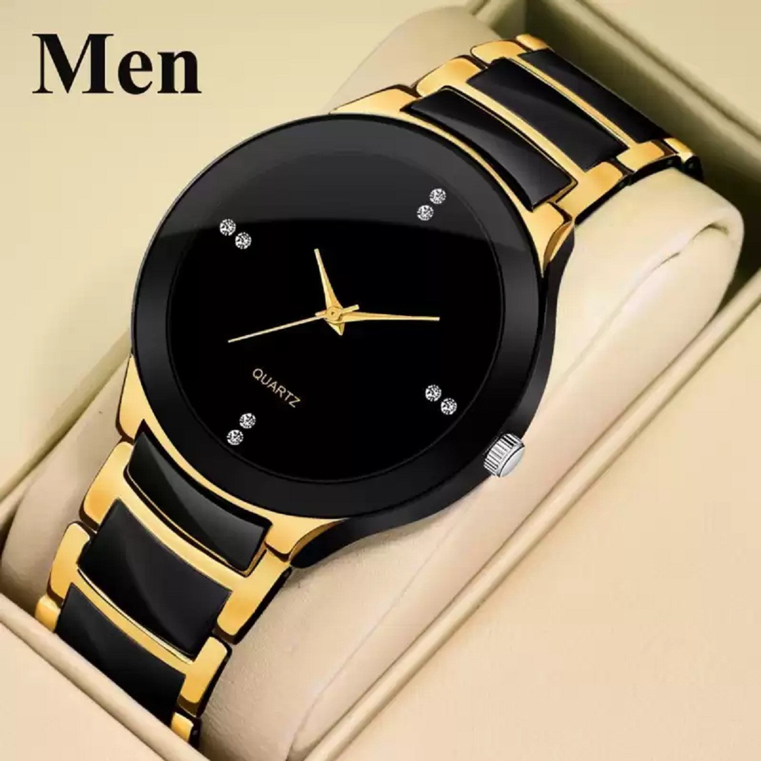 Image of MATRIX Silicon Mesh Strap Day & Date Functioning Analog Watch - For Men Pair Of 2 Black Analog Day & Date Wrist Watch