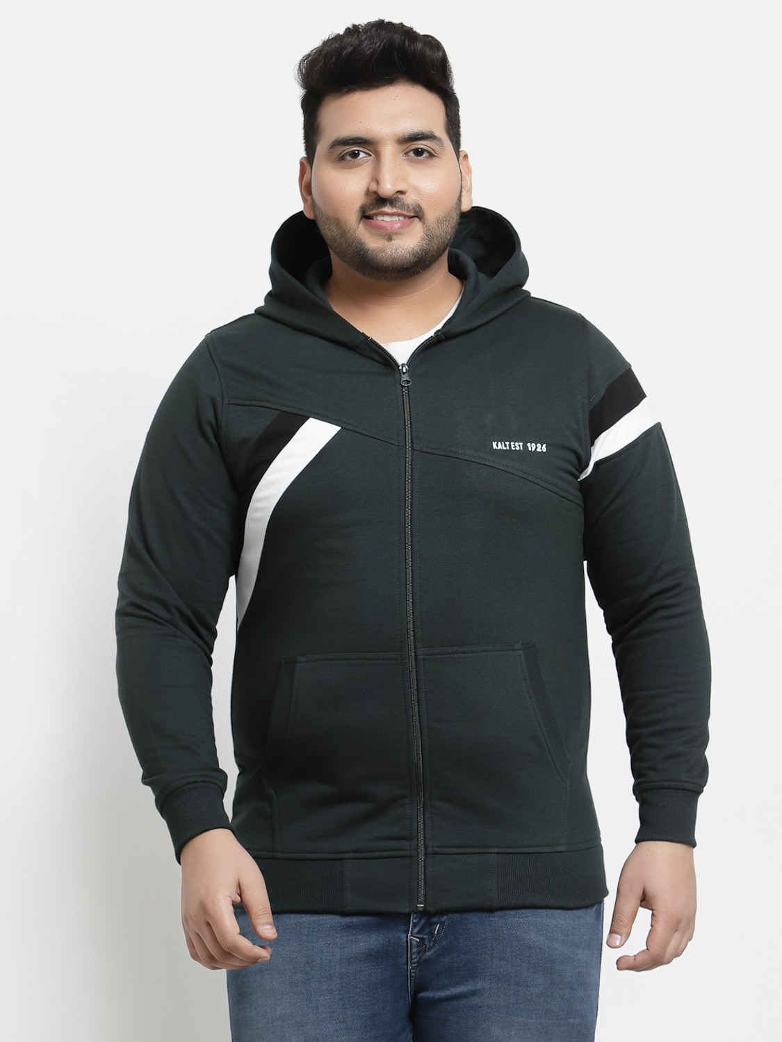 Image of Oneway Men Full Sleeve Solid Sweatshirt