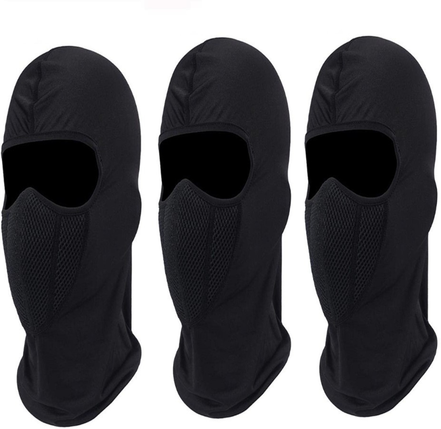 Image of SIZI Black Helmet Skull Cap for Men & Women (Size: Free, Balaclava)