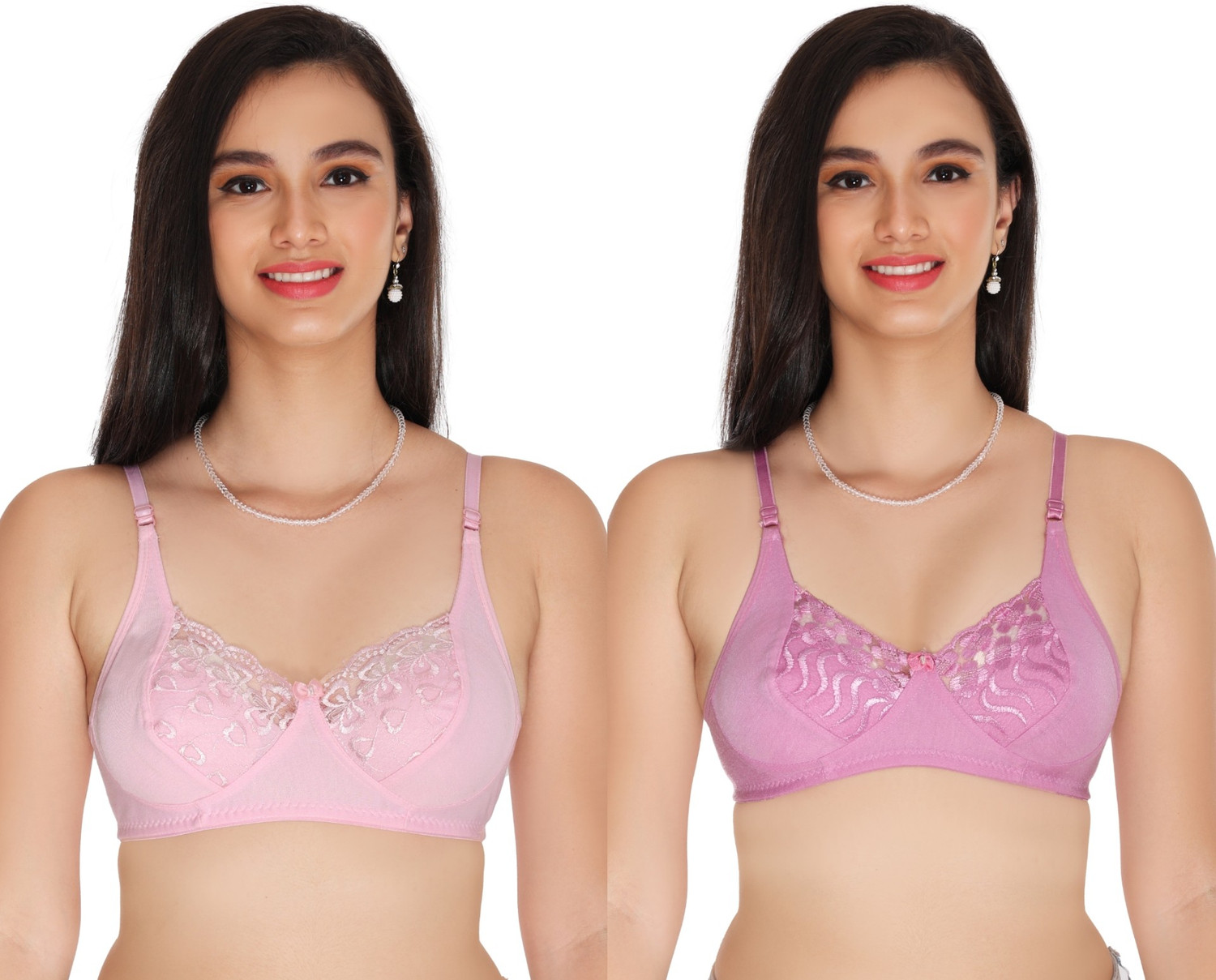 Image of BOOMSHY Pack of 3 Women Full Coverage Heavily Padded Bra (Multicolor)
