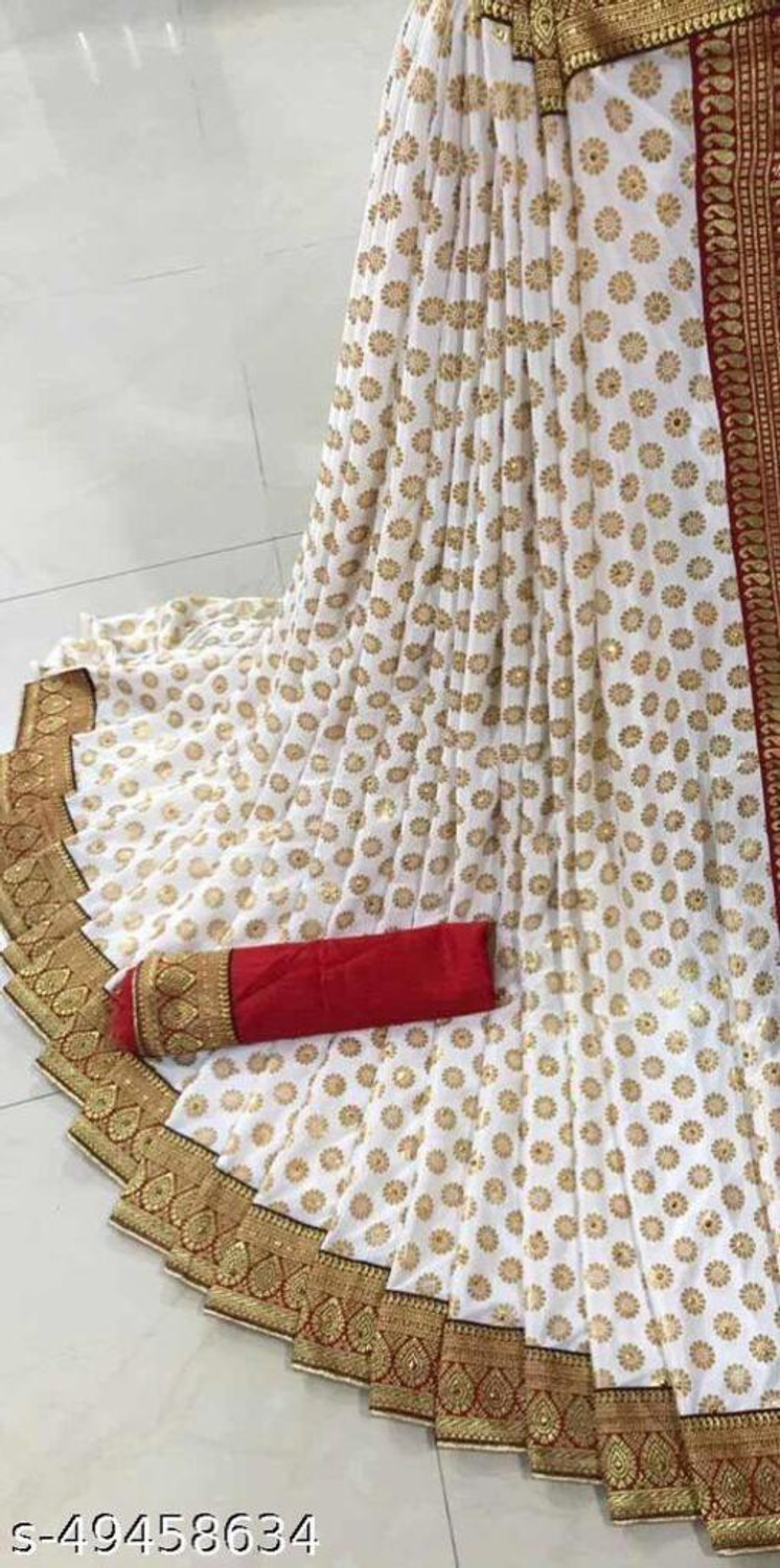 Image of brama Ready to Wear Printed Bollywood Pure Silk Saree (Multicolor)