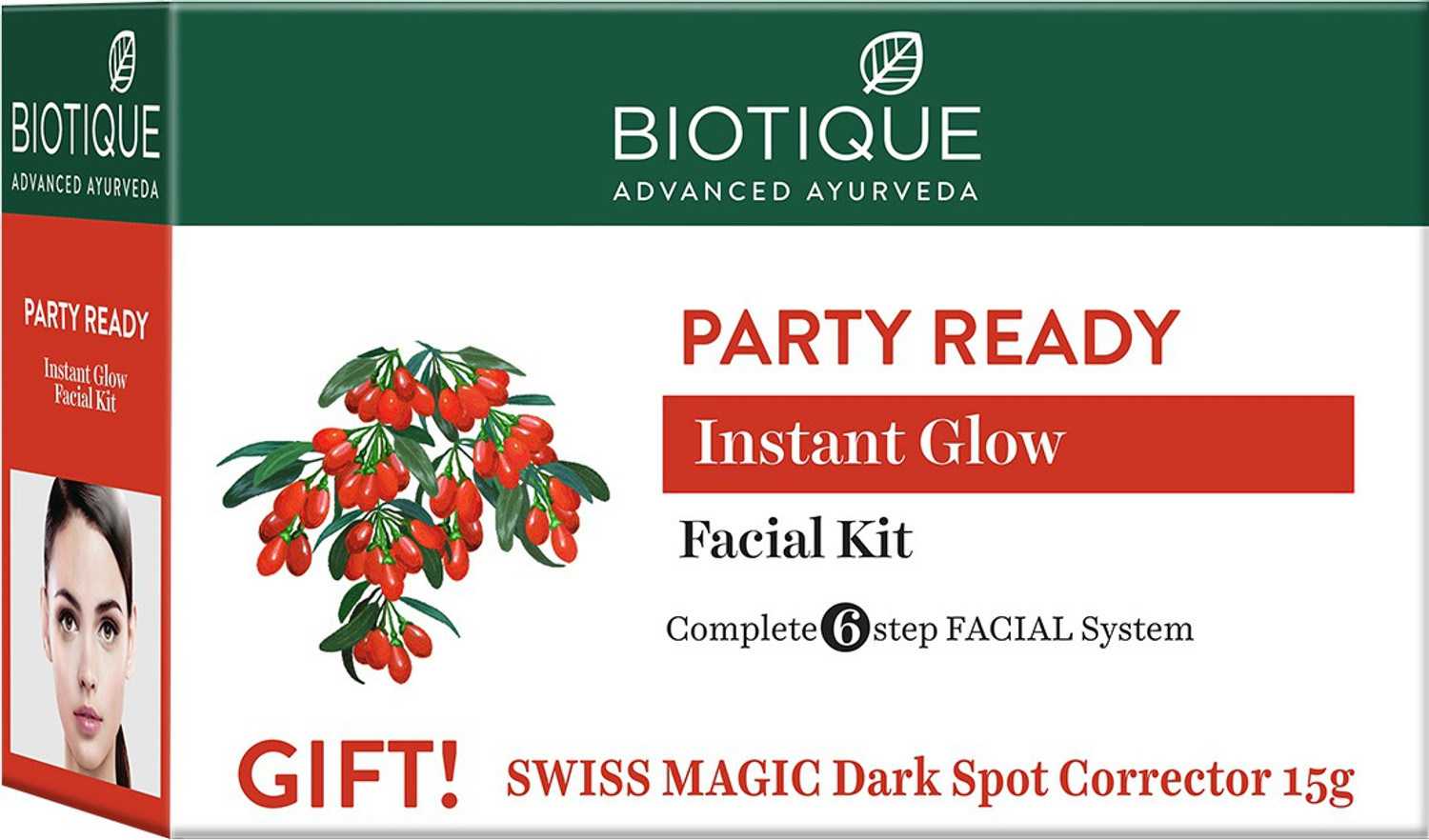Image of VLCC Gold Facial Kit. Bright & glowing skin - Parlour Glow 10 g (6 x 1.67 g)