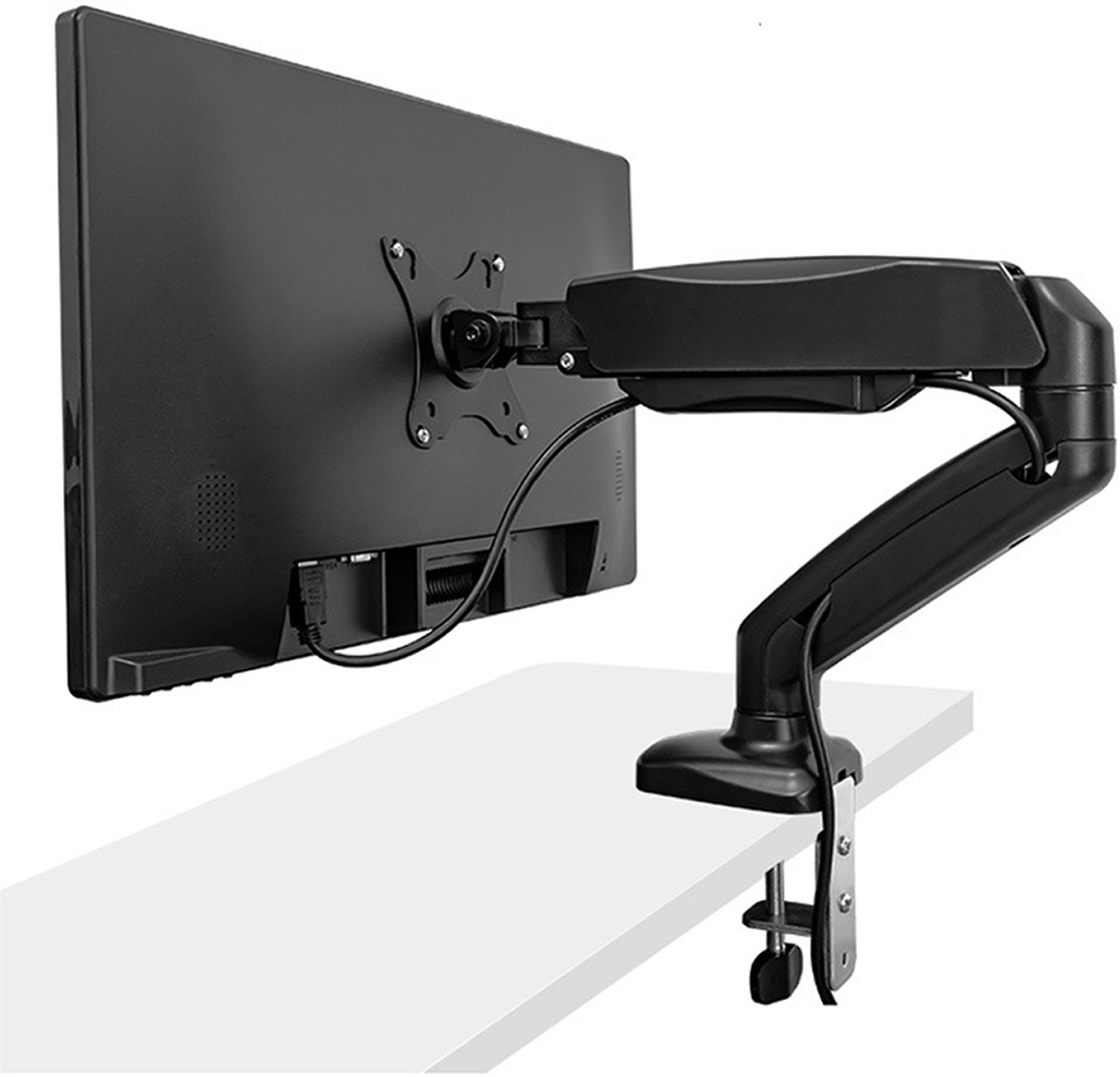 Image of AGARO Foldable Laptop Stand Holder, 360 Rotating, Premium Metal Alloy, Ergonomic Height Adjustable with Anti-Slip Silicone Pads, Heat Vent Iron Rotatable Laptop Stand with Adjustable Height Compatible with Universal Laptops (Silver)