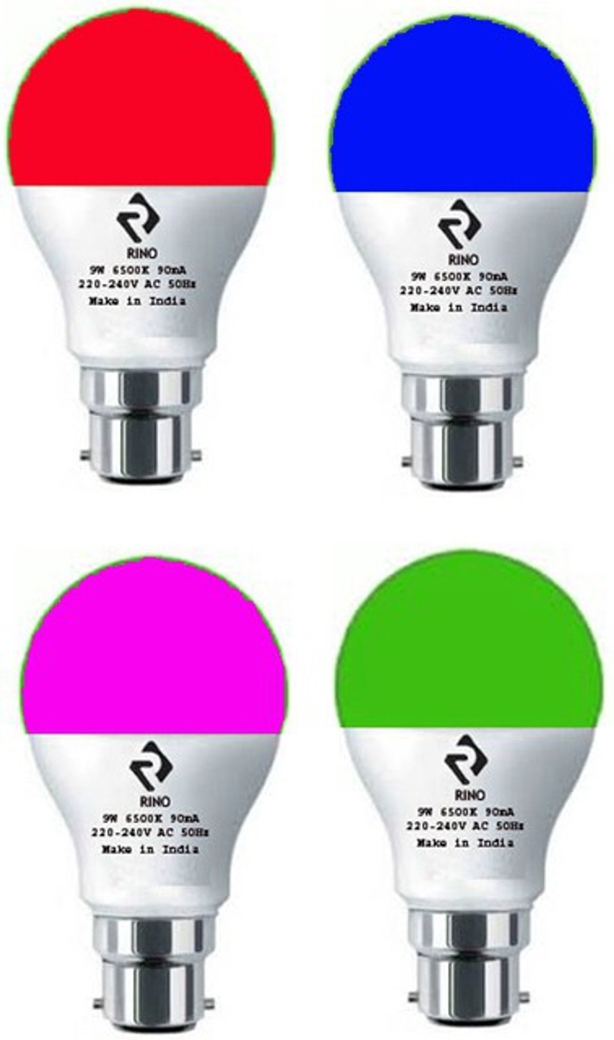 Image of LiteSun 5 W Basic Standard B22 LED Bulb (Red)