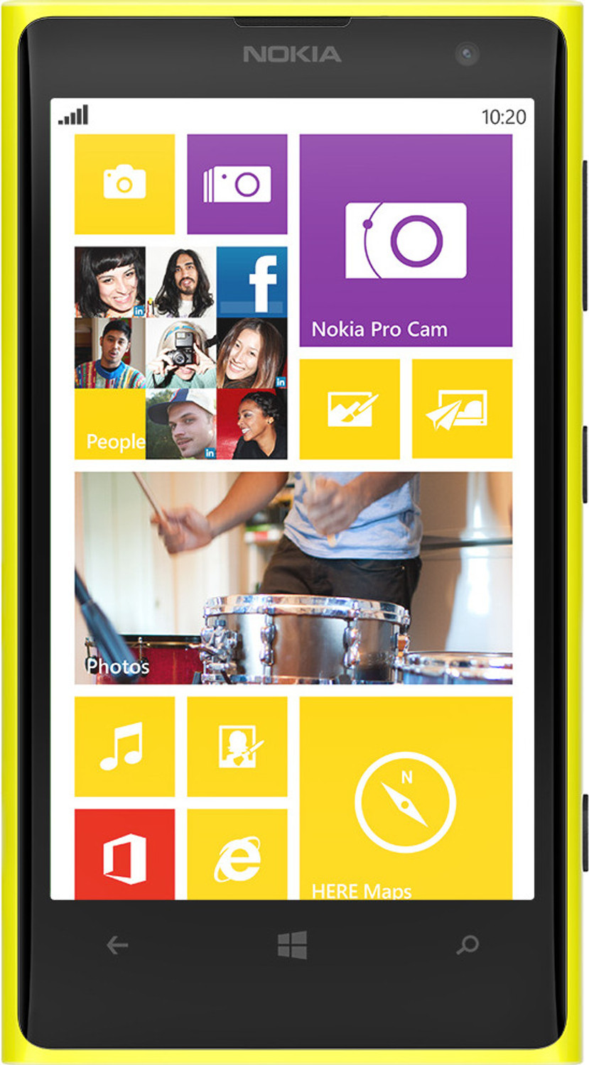 Image of Nokia Lumia 1020 (Yellow, 32 GB) (2 GB RAM)