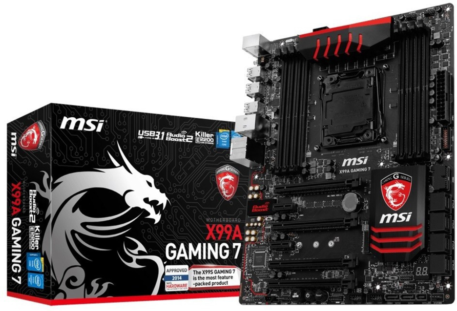 Image of MSI X99a Gaming 7 LGA 2011Socket ATX X99 Express Chipset DDR4 Motherboard