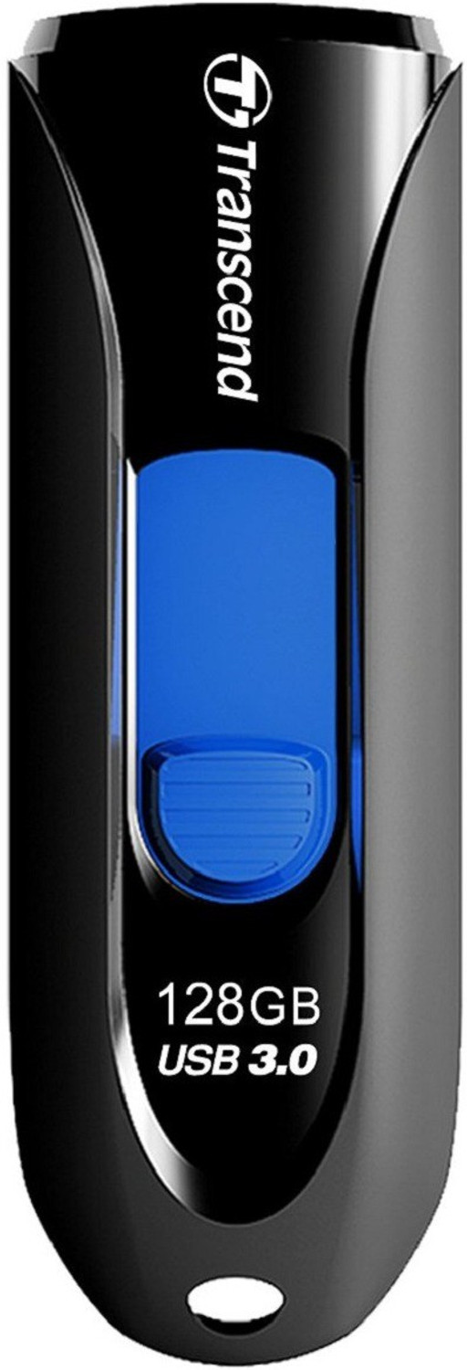 Image of Transcend Jetflash 790 Usb 3.0 128 GB Pen Drive Compatible with Netbook, Gaming Console, Desktop Computer, Laptop USB 3.0 Plastic Case (Black)