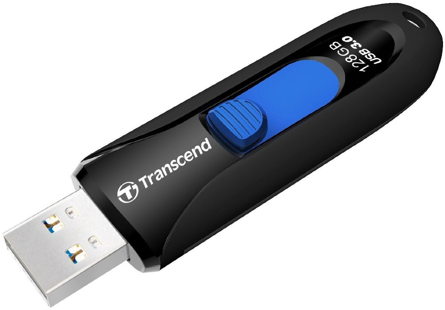 Image of Transcend Jetflash 790 Usb 3.0 128 GB Pen Drive Compatible with Netbook, Gaming Console, Desktop Computer, Laptop USB 3.0 Plastic Case (Black)