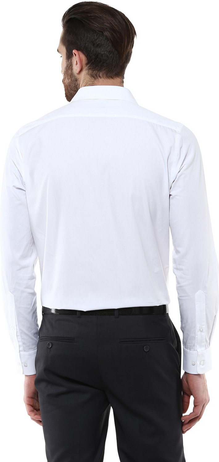 Image of TURTLE Men Slim Fit Solid Formal Shirt