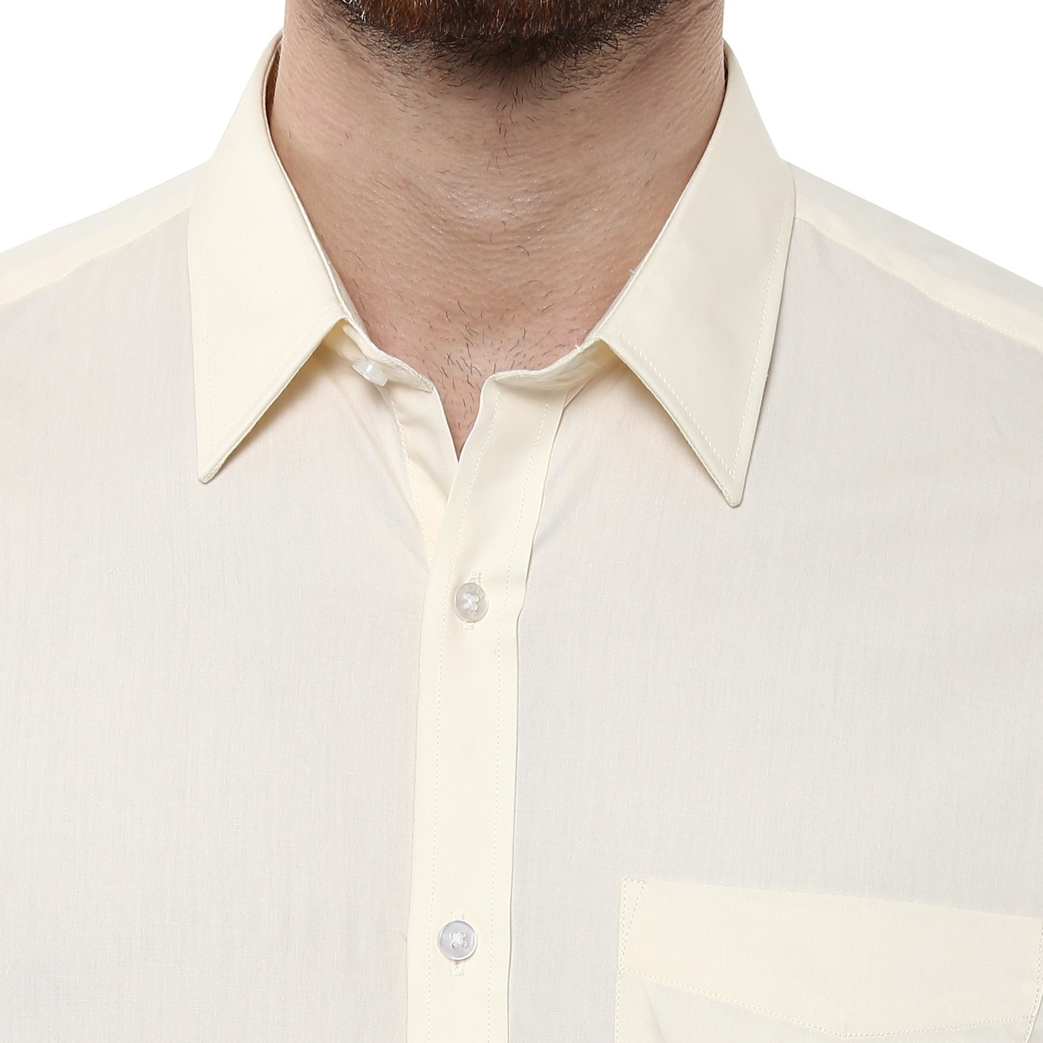 Image of TURTLE Men Slim Fit Solid Formal Shirt