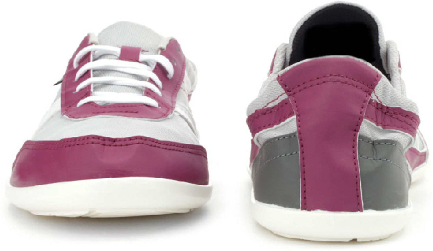 Image of NEWFEEL Many Walking Shoes For Women (White, Purple, 3 UK /India)