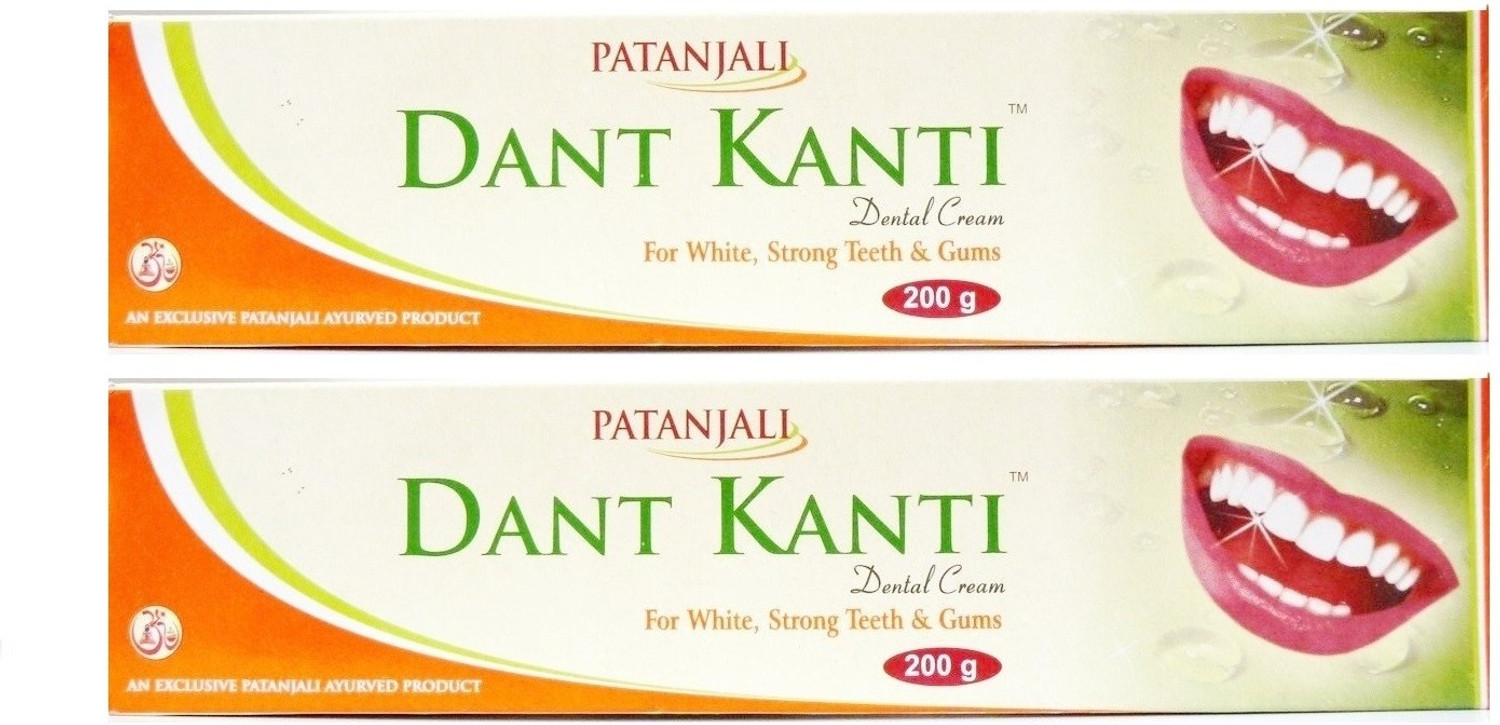 Image of PATANJALI Dant Kanti Toothpaste (400 g, Pack of 2)