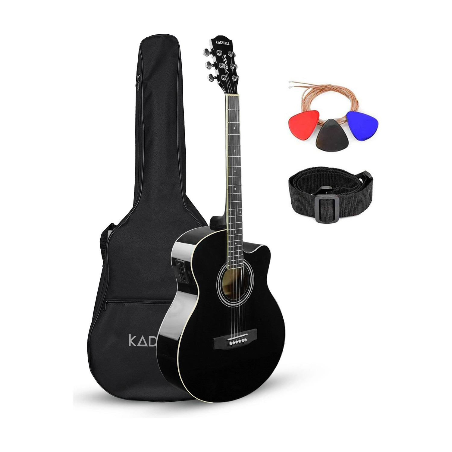 KADENCE KAD-BLK-EQ-C Acoustic Guitar - Image 1