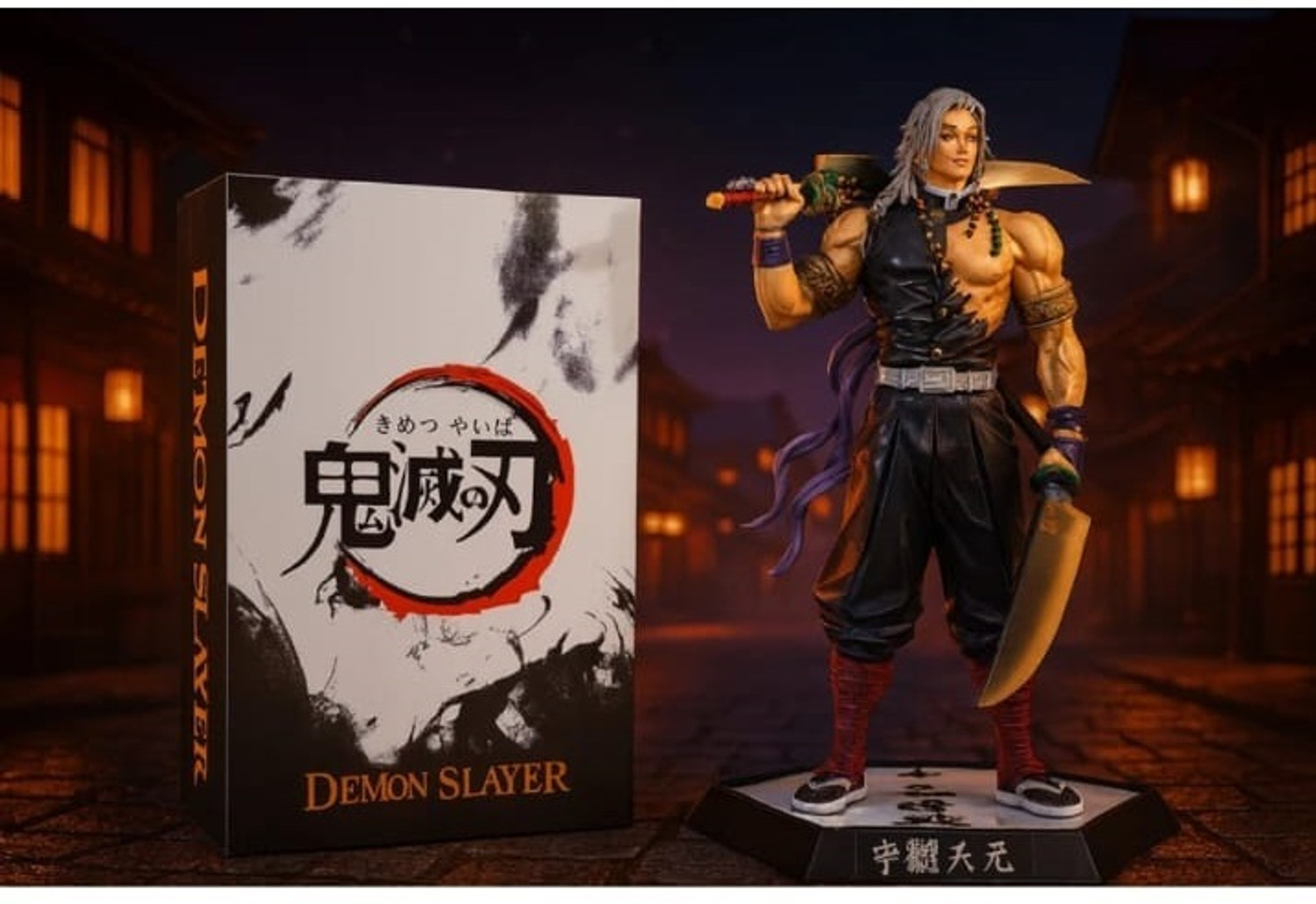 World Gift Mart Limited Edition Demon Slayer Tengen Uzui with Demon Slayer Box| 30 cm Figure (Multicolor) - Image 1