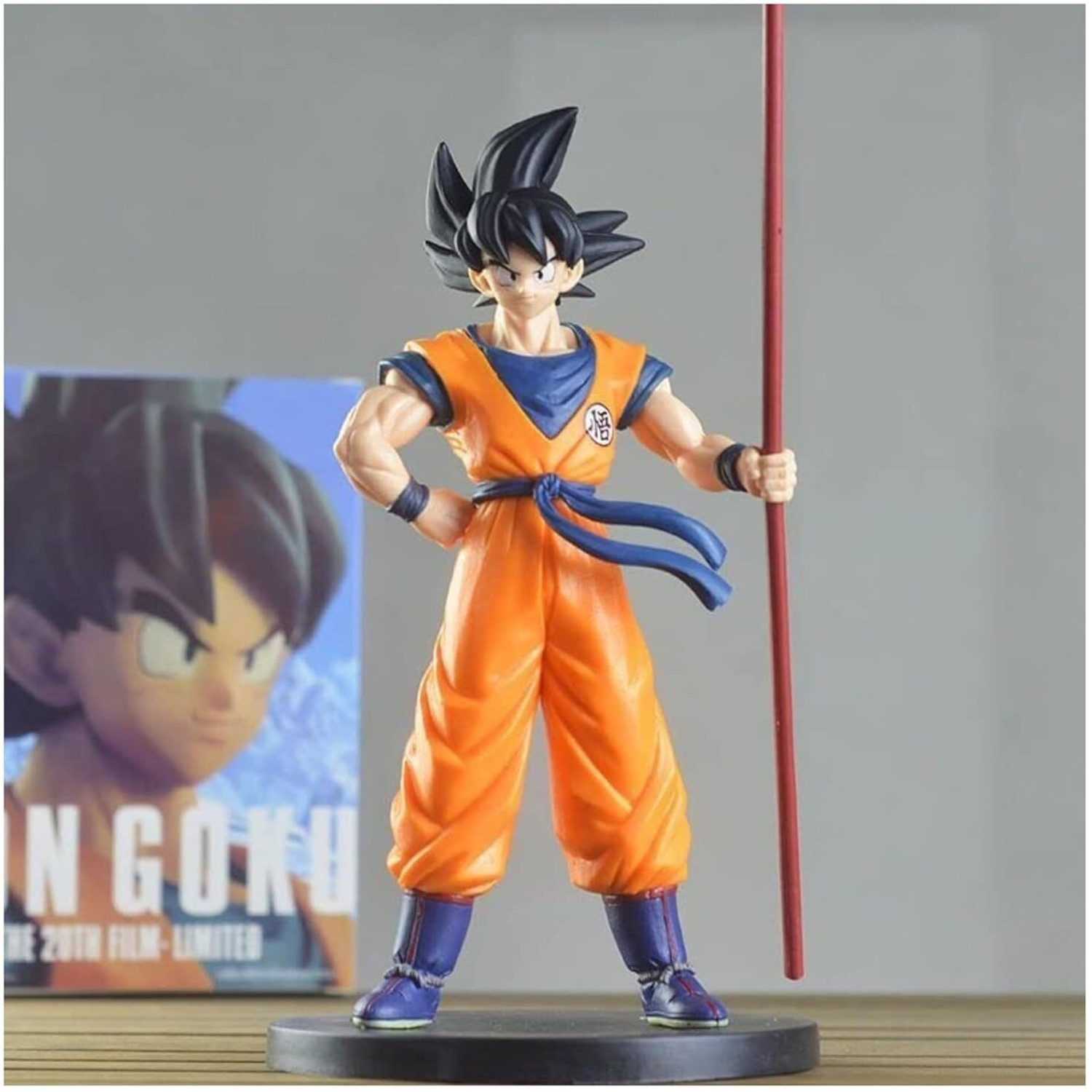 Image of Loot Monkey Dragon Ball Z With Stick Goku 23 cm Anime Action Figure Collectible (Multicolor)