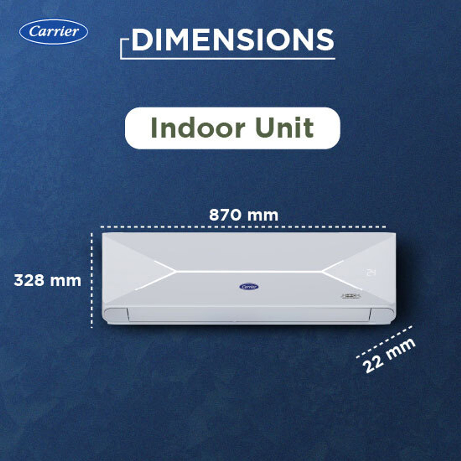 Image of CARRIER 2026 Model 1 Ton 3 Star Split Inverter AC (CAI12PL3R36F0, White)