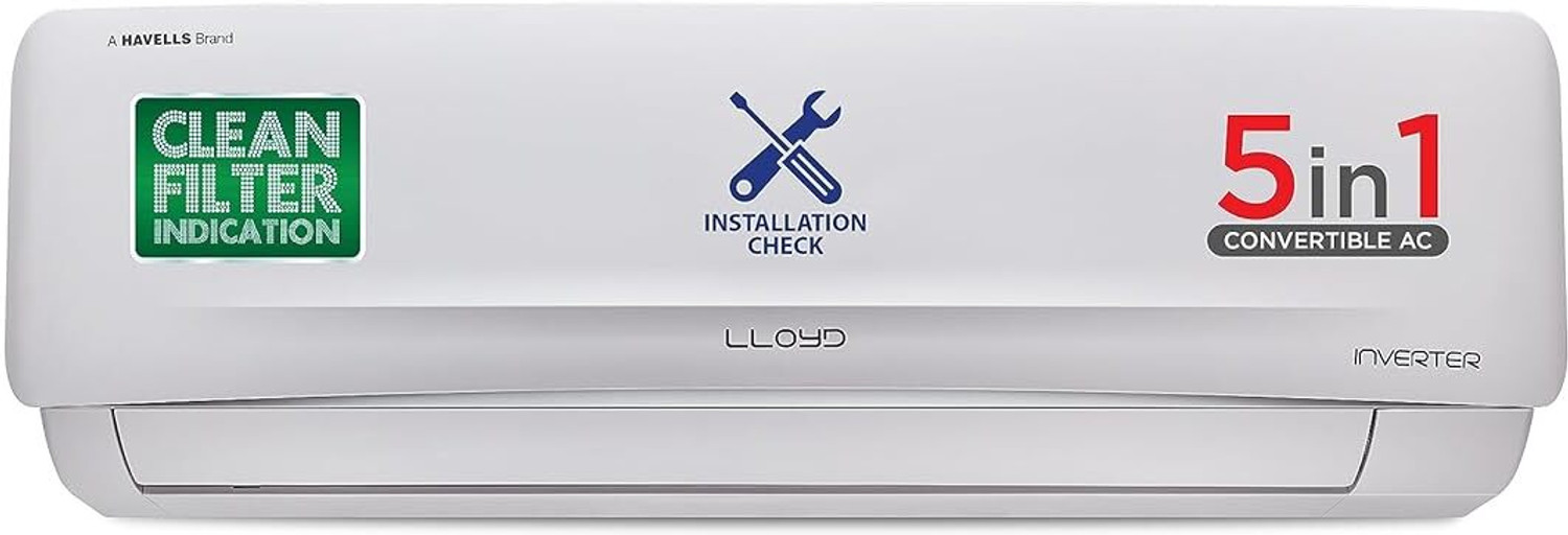 Image of Lloyd 2023 Model 1.5 Ton 5 Star Split Fixed Speed with Wi-fi AC (GLS18V5FWCAQ, White)