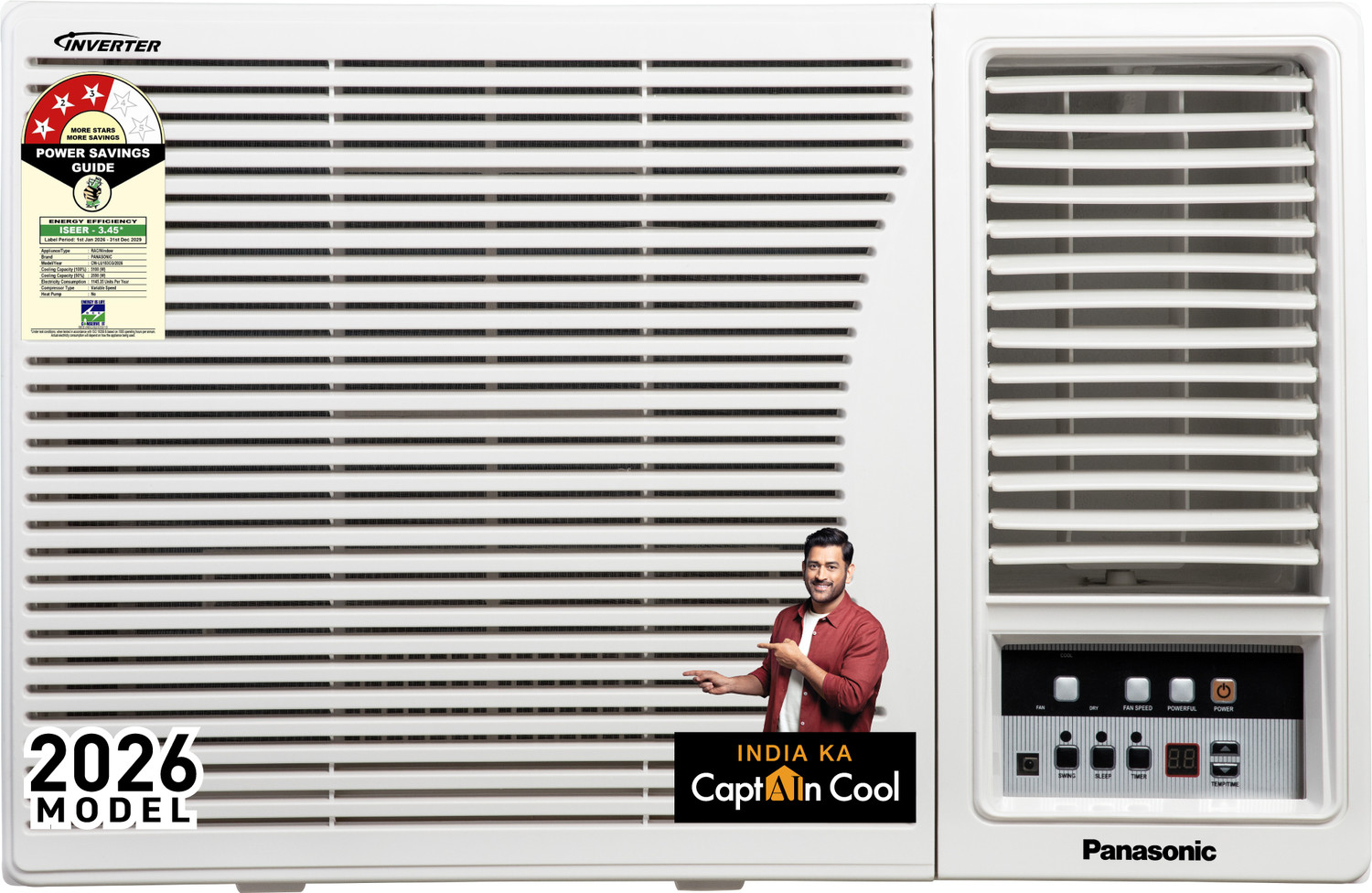 Image of Panasonic 2025 Model 1 Ton 5 Star Split Inverter with Wi-fi AC (CS-EU12BKY5 /CU-EU12BKY5, White)
