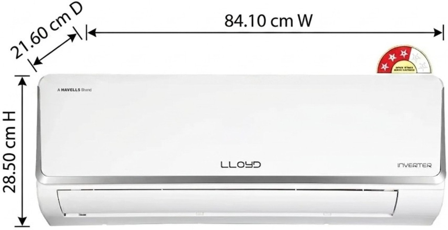 Image of Lloyd 2024 Model 1 Ton 3 Star Split Inverter with Wi-fi AC (GLS12I3FOESR, White)