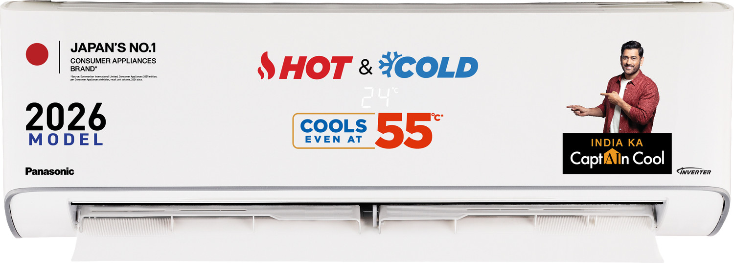 Image of Panasonic 2025 Model 2.2 Ton 4 Star Split Inverter with Wi-fi AC (CS-QU26BKYFM /CU-QU26BKYFM, White)