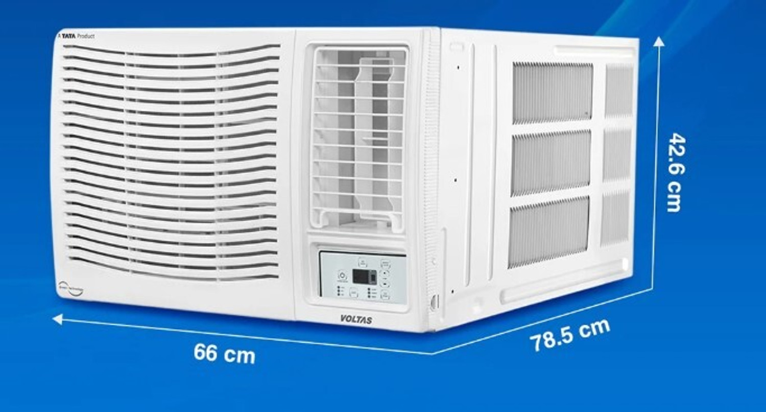 Image of Voltas 2025 Model 1.5 Ton 3 Star Window Fixed Speed AC (183 VECTRA PRISM-1(4011499), White)