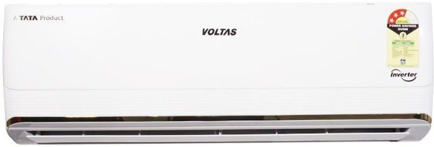 Image of Voltas 2024 Model 1.5 Ton 5 Star Split Inverter with Wi-fi AC (185V VERTIS SMART ELITE GOLD(4503702), White, Gold)