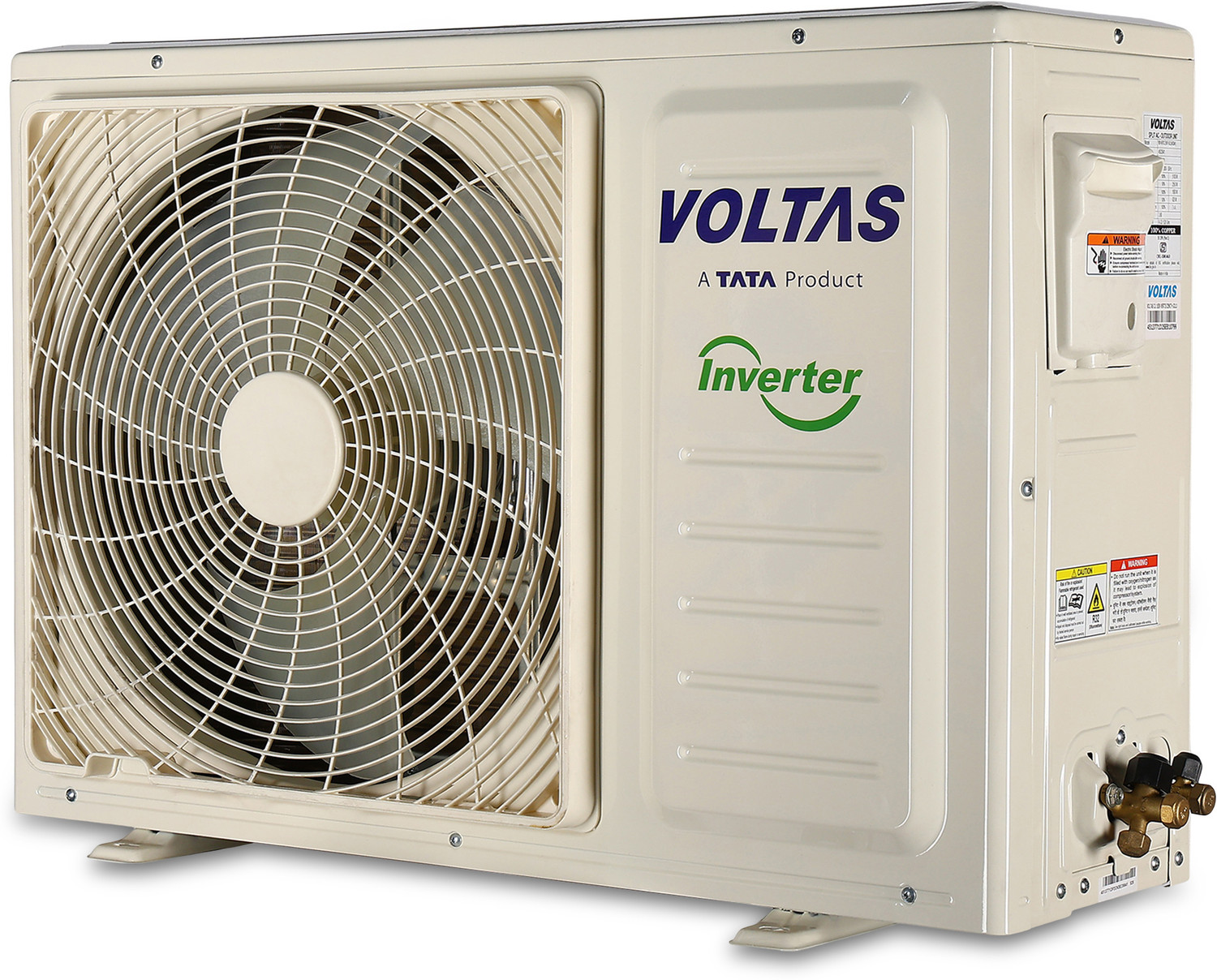Image of Voltas 2025 Model 1.5 Ton 3 Star Split Inverter with Wi-fi AC (SAC 183V VERTIS ZENITH GOLD, White)