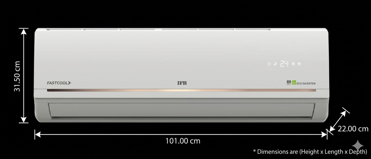 Image of BPL 2024 Model 1.5 Ton 3 Star Split Fixed Speed AC (BAS-F183APPW5, White)