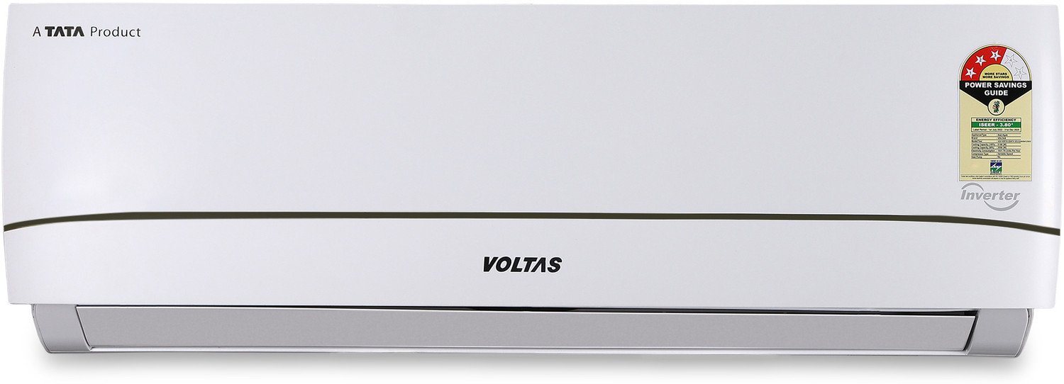 Image of Voltas 2025 Model 1.5 Ton 3 Star Split Inverter with Wi-fi AC (SAC 183V VERTIS ZENITH GOLD, White)