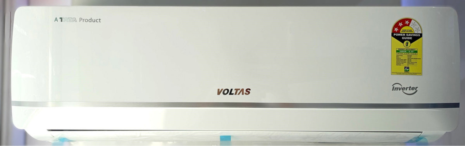 Image of Voltas 2025 Model 1.5 Ton 3 Star Split Inverter with Wi-fi AC (SAC 183V VERTIS ZENITH GOLD, White)
