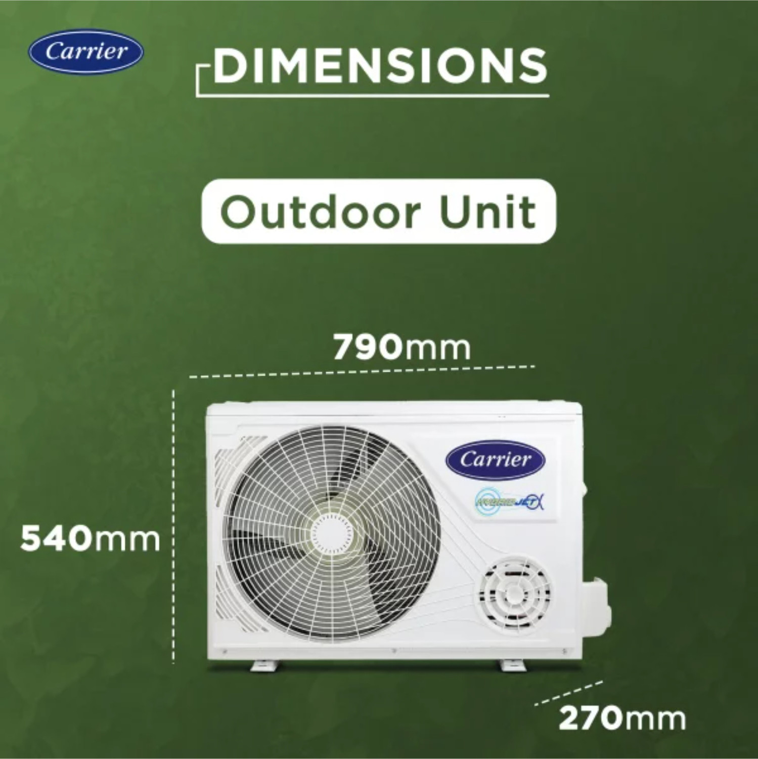 Image of CARRIER 2024 Model 1.5 Ton 3 Star Split Inverter with Wi-fi AC (CAI19PL3R35F0, White)