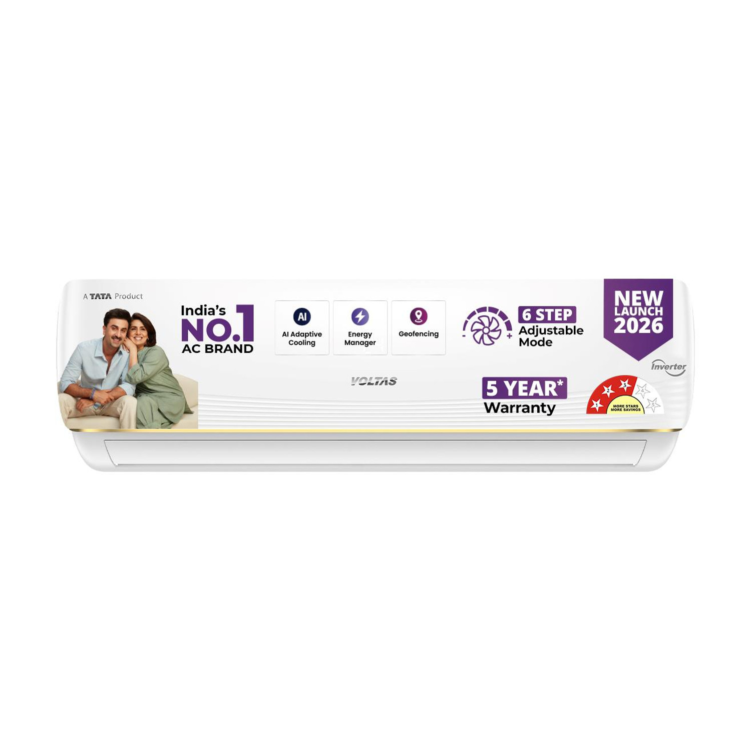 Voltas 2026 1.5 Ton 3 Star Split Inverter Wi-fi AC - Image 1