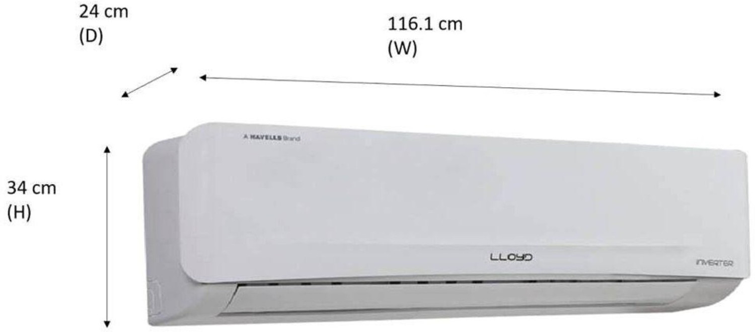 Image of Lloyd 2023 Model 1 Ton 3 Star Split Inverter AC (GLS12I3FOSEV, White)
