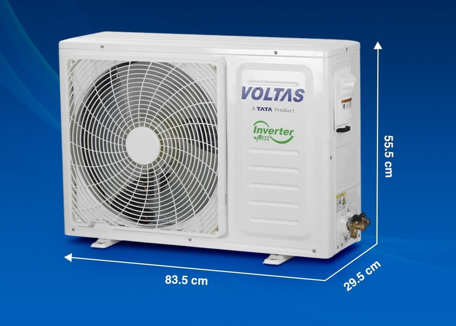 Image of Voltas 2024 Model 1.5 Ton 5 Star Split Inverter with Wi-fi AC (185V VERTIS SMART ELITE GOLD(4503702), White, Gold)