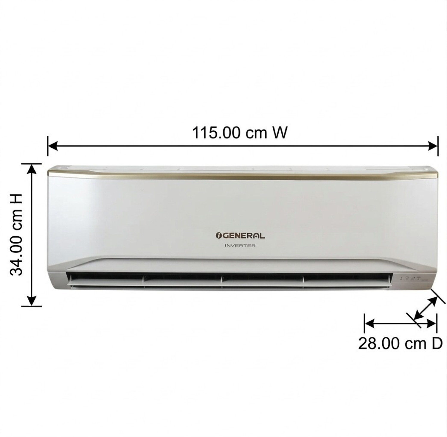 Image of O General 2025 Model 2 Ton 5 Star Split Inverter AC (ASGG24CETB-B, White)