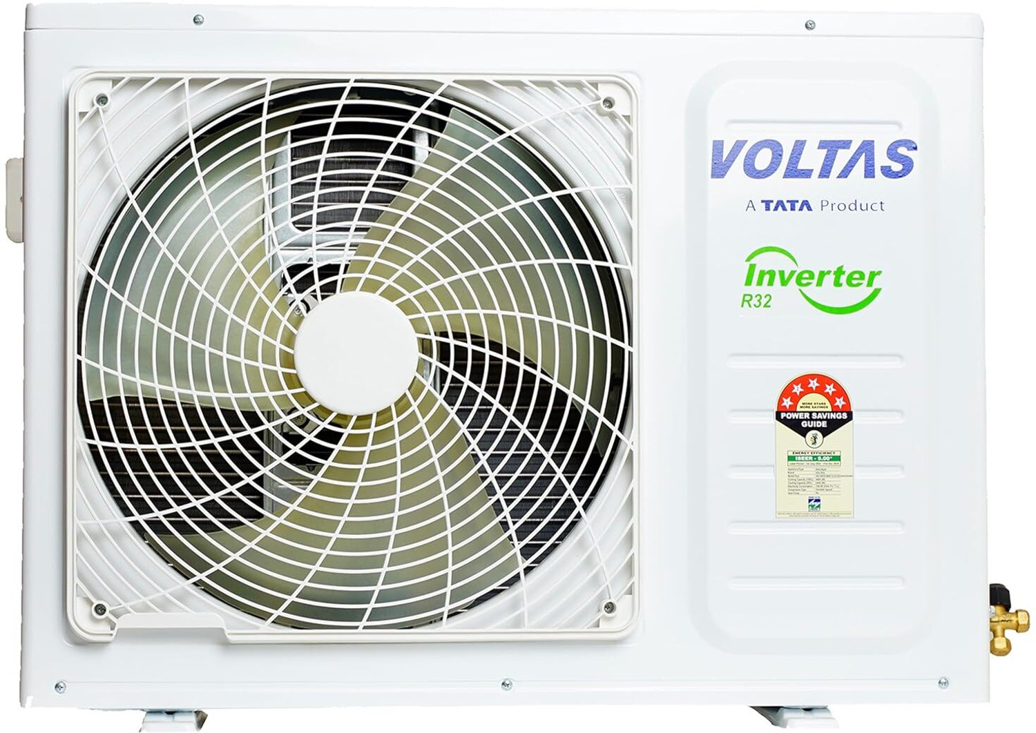 Image of Voltas 2024 Model 1.5 Ton 5 Star Split Inverter with Wi-fi AC (185V VERTIS SMART ELITE GOLD(4503702), White, Gold)