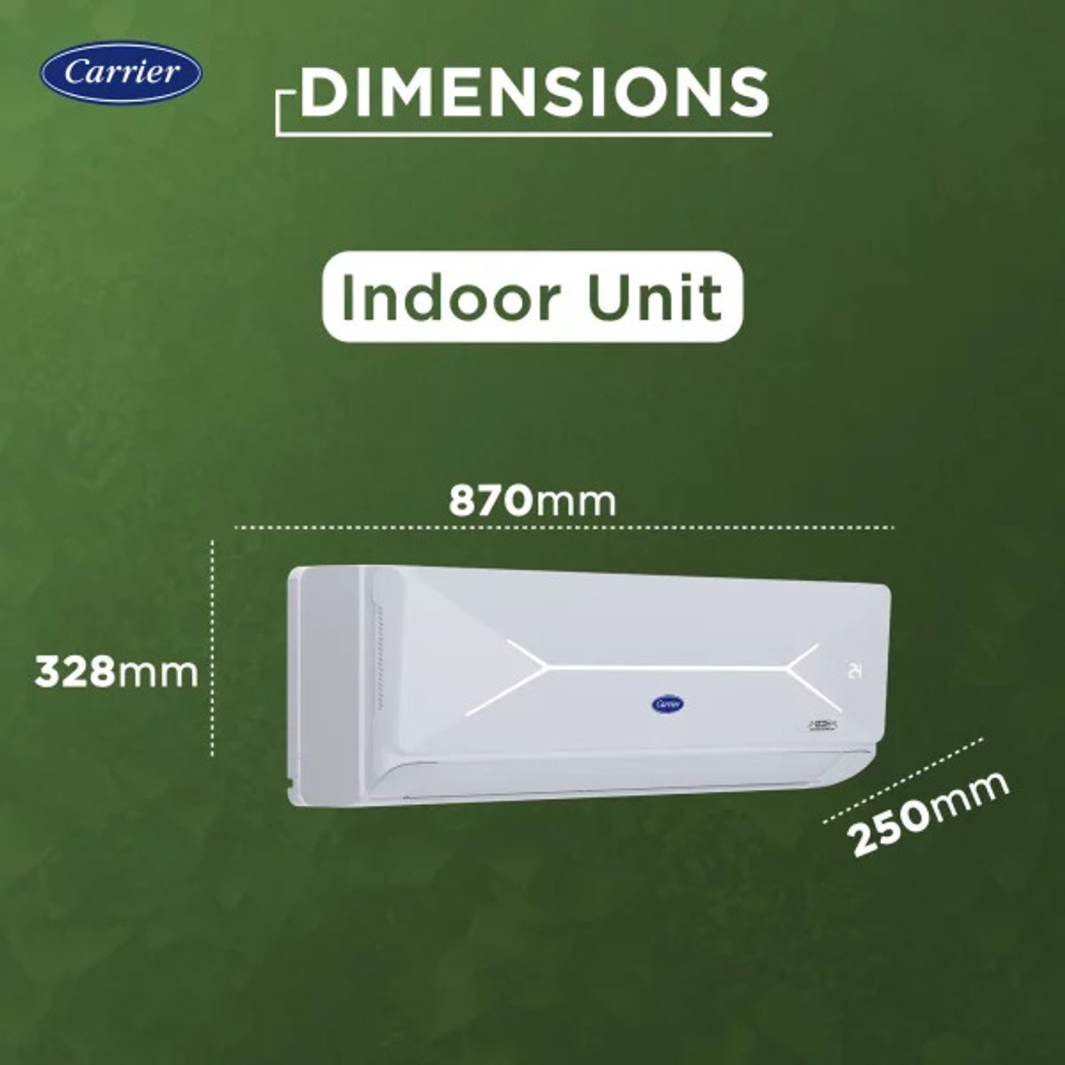 Image of CARRIER 2024 Model 1.5 Ton 3 Star Split Inverter with Wi-fi AC (CAI19PL3R35F0, White)
